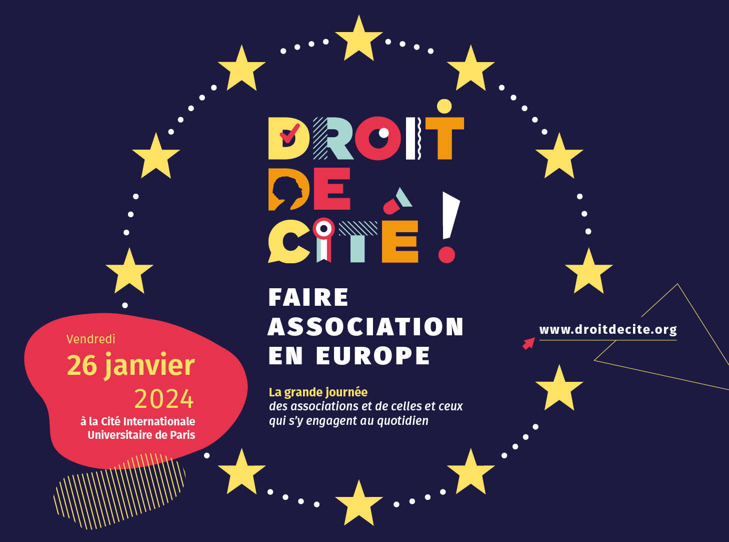 image du post '3ème édition du Droit de Cité du Mouvement associatif sur le thème : Faire association en Europe'