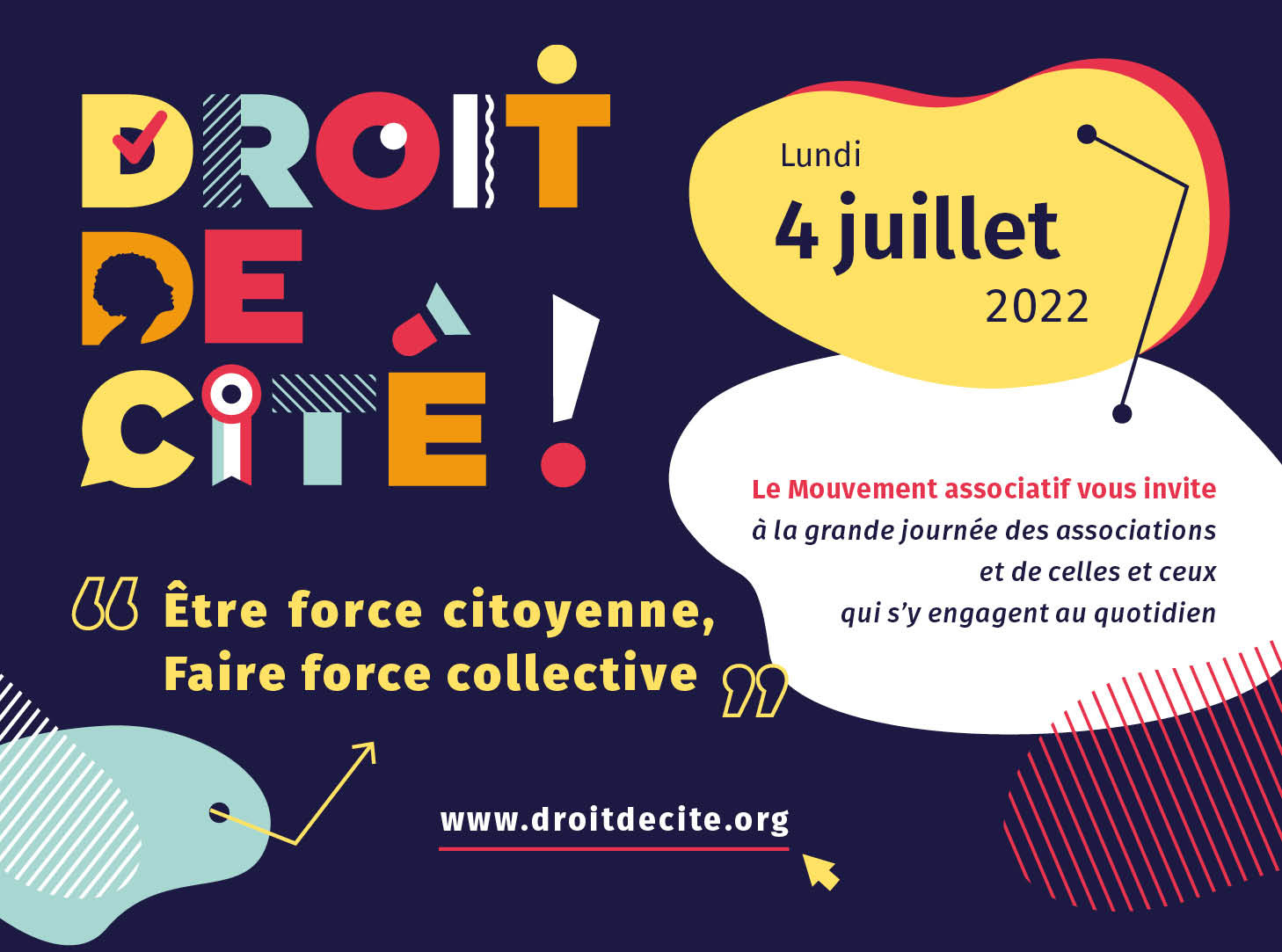 image du post 'INVITATION - DROIT DE CITÉ ! - 04 JUILLET 2022'