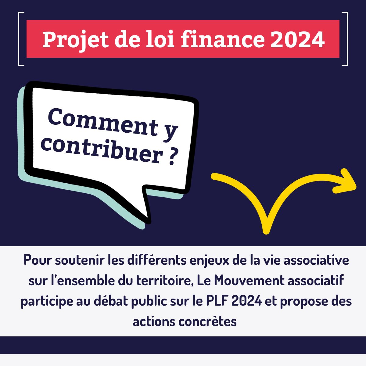 image du post 'Projet de loi de finances 2024 : Quels soutien apporter aux associations ? '