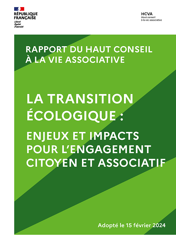image du post 'Rapport du Haut Conseil à la vie associative sur la transition écologique : enjeux et impacts pour l’engagement citoyen et associatif'