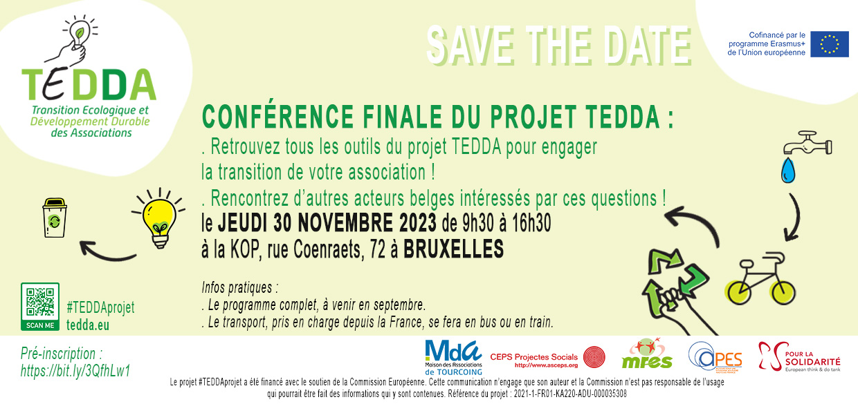 image du post 'Projet TEDDA : la Mda de Tourcoing co-organise la conférence finale le 30 novembre 2023'