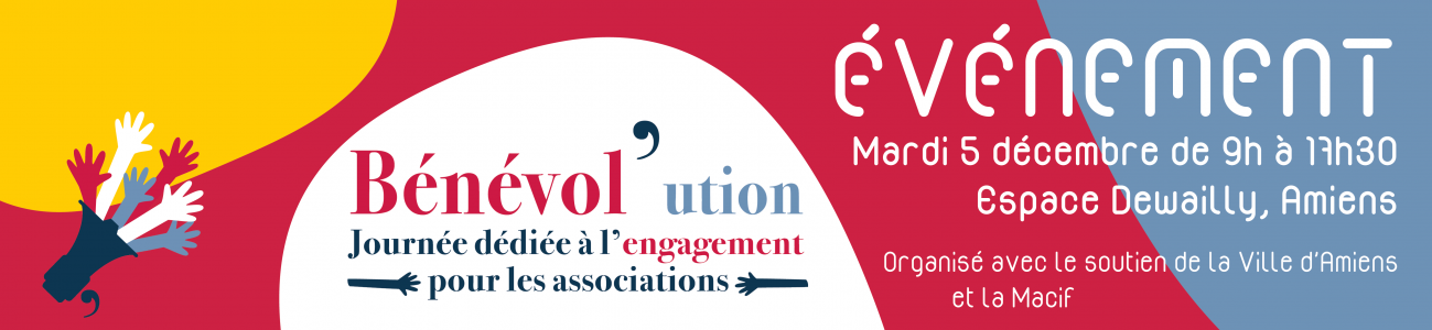 poster du post 'Événement Bénévol’ution : Journée dédiée à l'engagement, pour les associations'