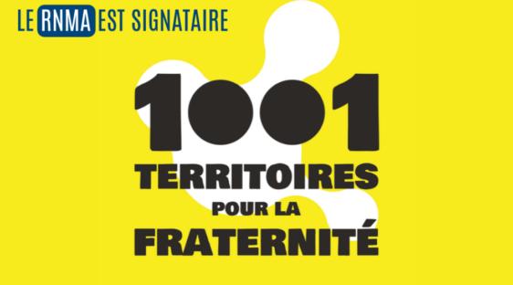 Le RNMA rejoint les signataires de 1001 territoires Pour la fraternité ! Le RNMA rejoint les signataires de 1001 territoires Pour la fraternité !