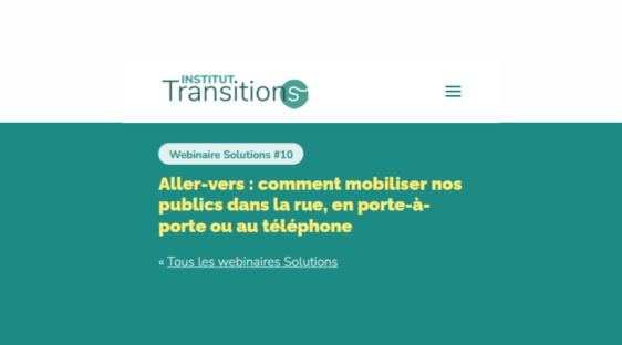 Aller-vers : comment mobiliser nos publics dans la rue, en porte-à-porte ou au téléphone