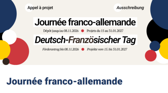 Appel à projets : Journée franco-allemande 2027