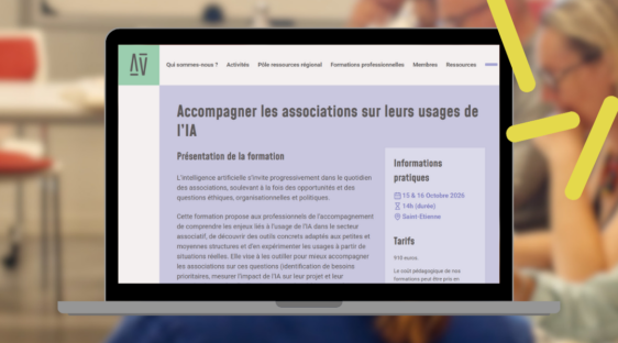 Formation SAVAARA - Accompagner les associations sur leurs usages de l’IA Formation SAVAARA - Accompagner les associations sur leurs usages de l’IA