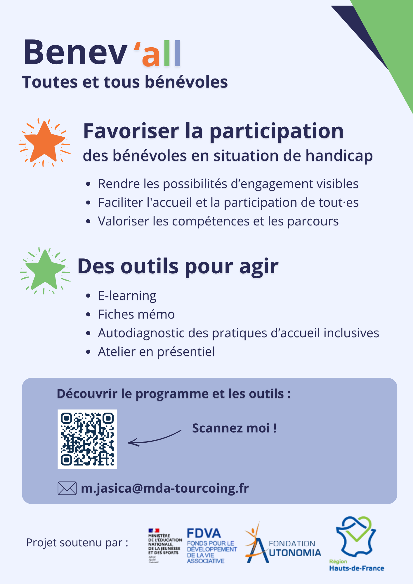 Benev’All - Pour un bénévolat accessible à toutes et tous Benev’All - Pour un bénévolat accessible à toutes et tous