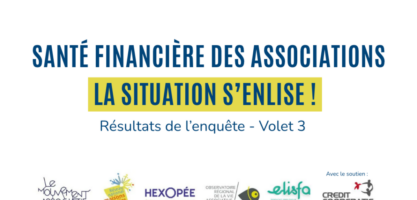 Résultats du 3e volet de l'enquête santé financière des associations