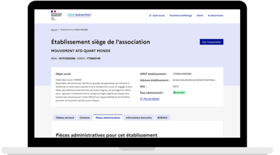 Data.Subvention : un service numérique pour simplifier la vie des agents publics et des associations